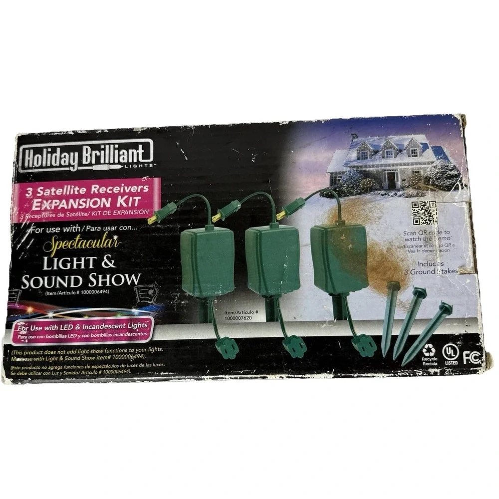 Holiday Brilliant Spectacular Light & Sound Show 3 Plug Expansion Kit TY-S-2400